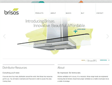 Tablet Screenshot of brisasrangehoods.com